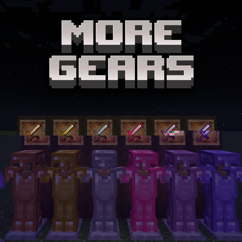 More Gears swords and armor sets