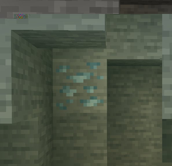 Tin ore in a cave wall