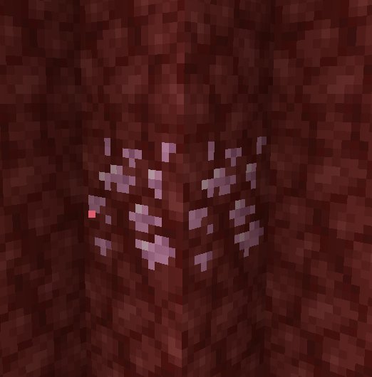 Nether titanium ore in netherrack